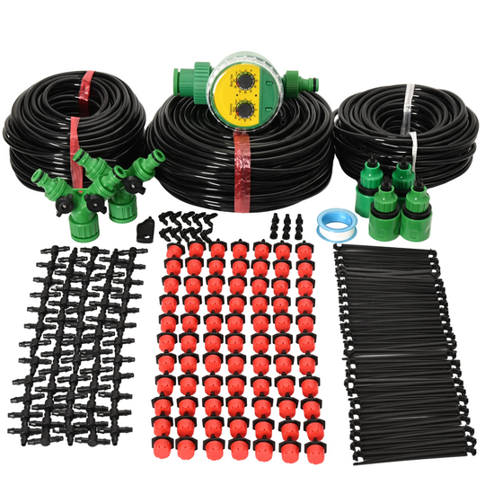 Système d'Arrosage Automatique Goutte à Goutte avec Minuterie Programmable pour Jardin 0