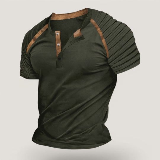 T-Shirt Homme Casual à Rayures Été Polyester Manches Raglan 6