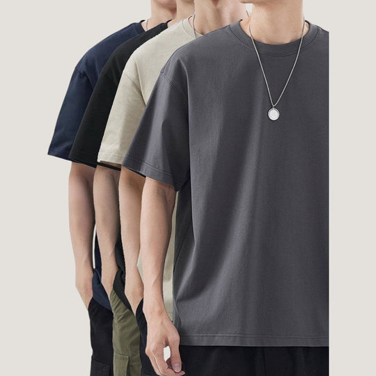 T-Shirt Homme Coton Confort Été Manches Courtes 2