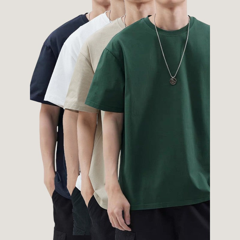 T-Shirt Homme Coton Confort Été Manches Courtes 5