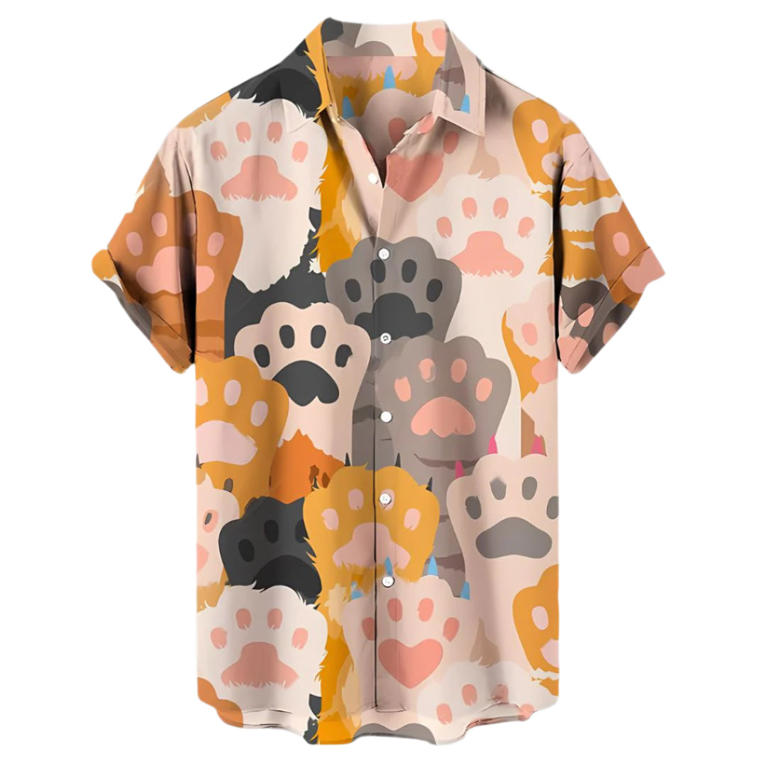T-shirt Décontracté Imprimé Chats 0
