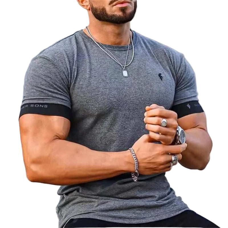 T-shirt Homme Coupe Musclée Manches Courtes 0