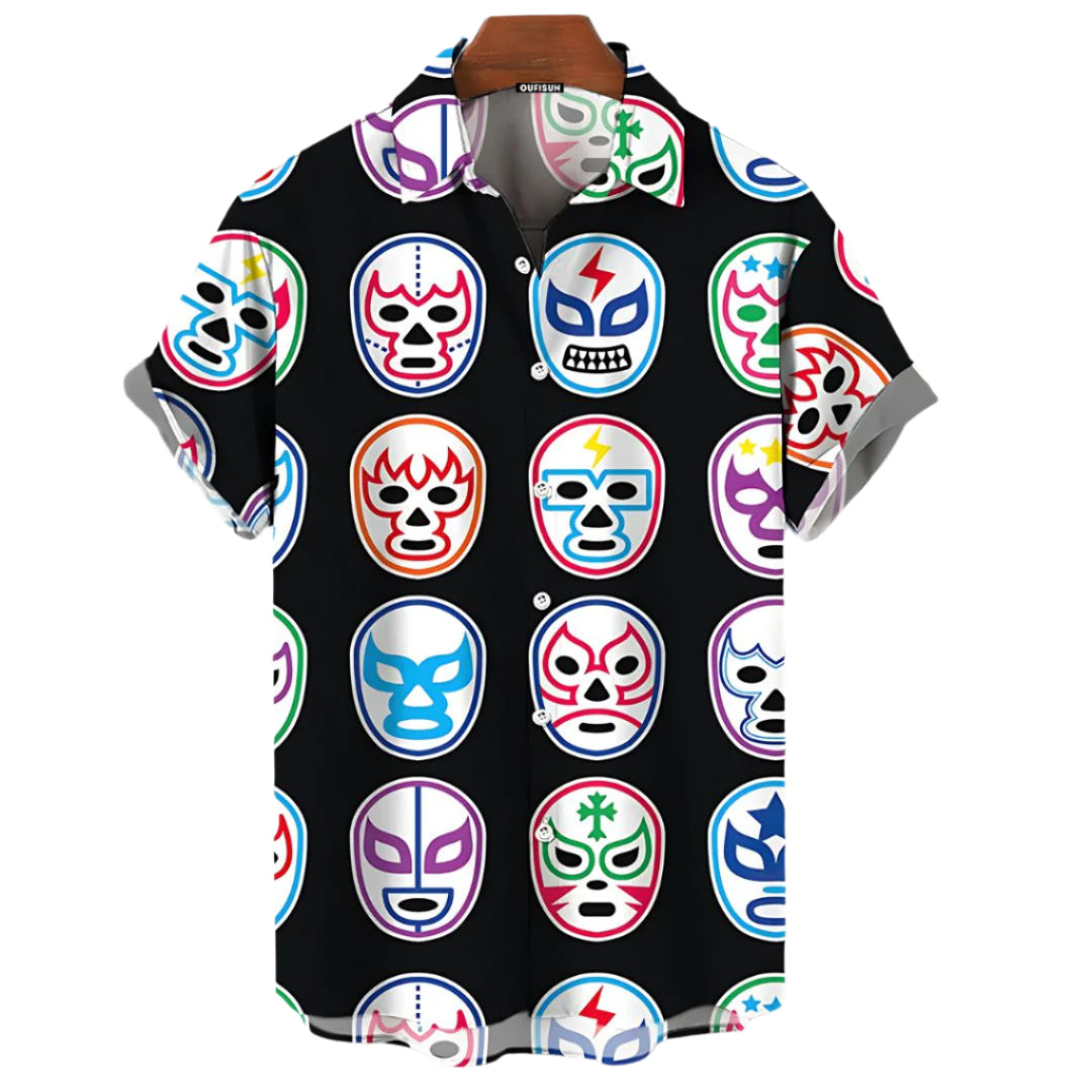 T-shirt Homme Luchador Noir Confortable 0