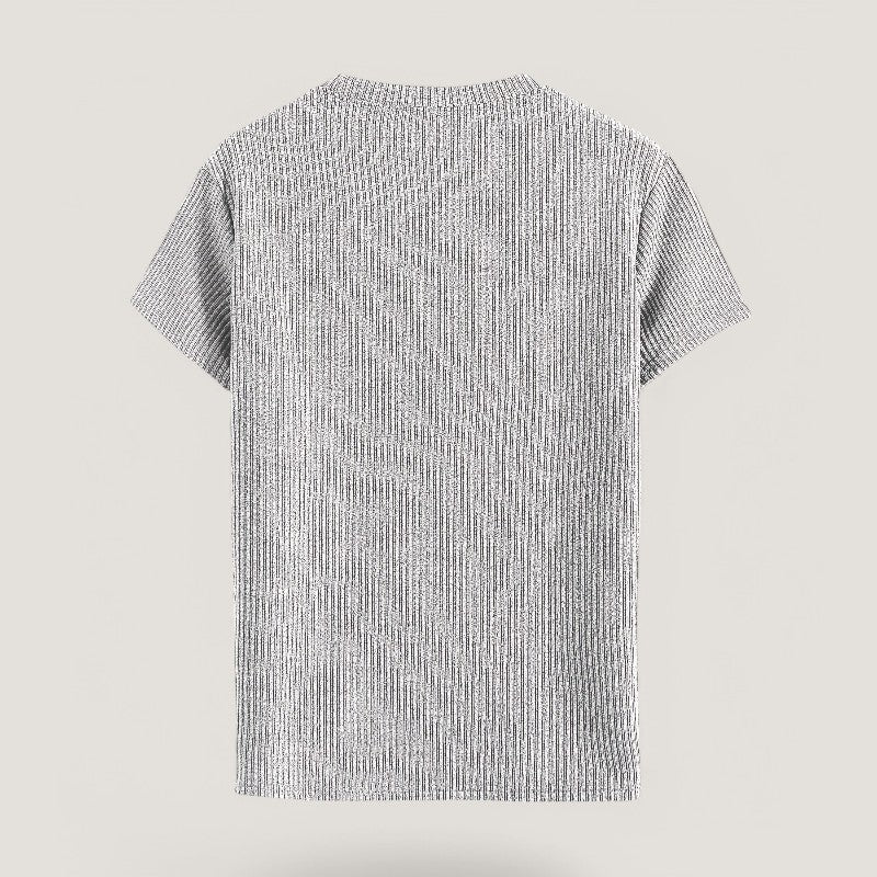 T-shirt à Manches Courtes en Jacquard pour Homme 7