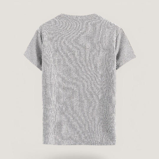 T-shirt à Manches Courtes en Jacquard pour Homme 7