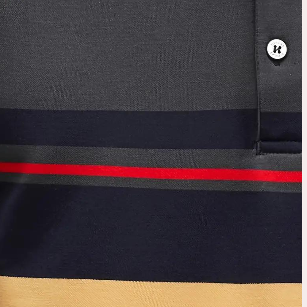 T-shirt à manches longues rayé pour hommes 3