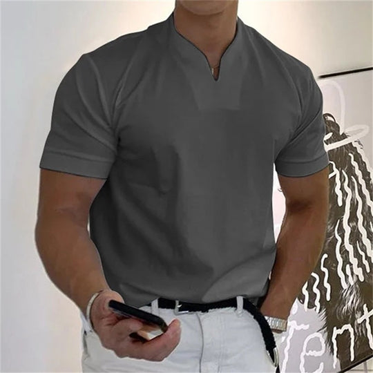 T-shirt de Fitness pour Hommes Col en V Sportif 3