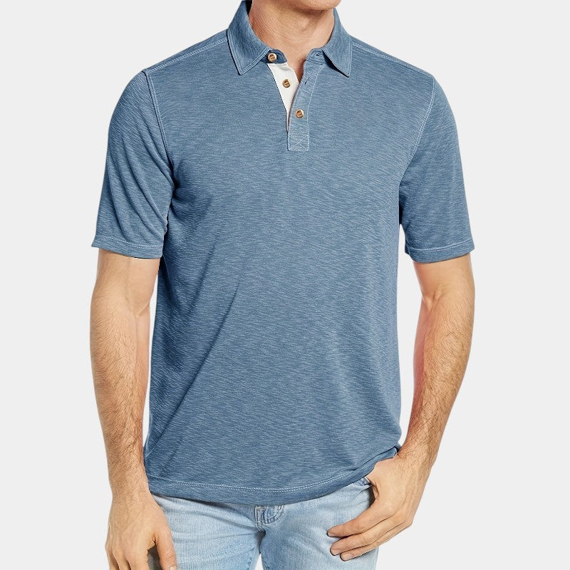 T-shirt de Golf à Manches Longues pour Homme en Coton 1