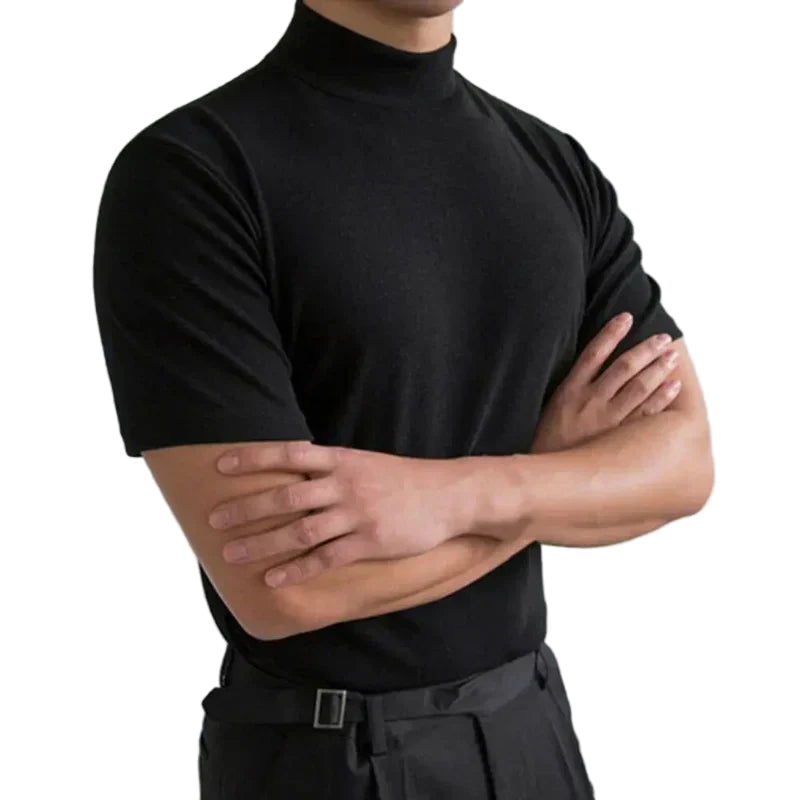 T-shirt pour homme à col montant polyvalent 0