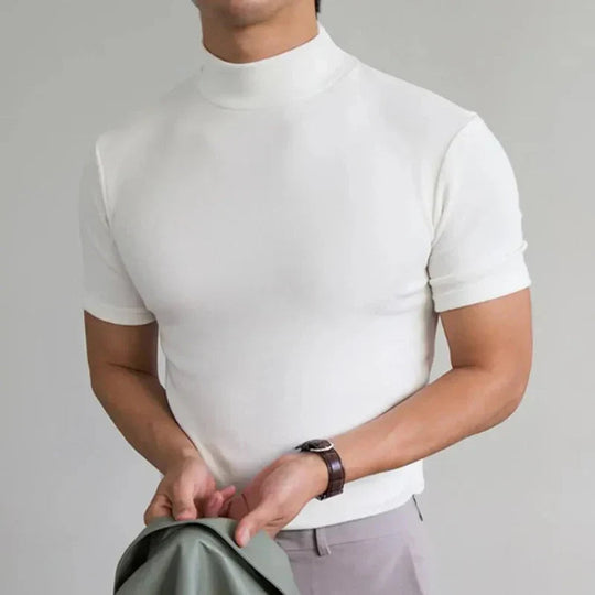 T-shirt pour homme à col montant polyvalent 3