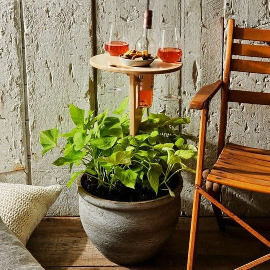 Table Pique Nique Portable Avec Emplacements Pour Verres À Vin 1