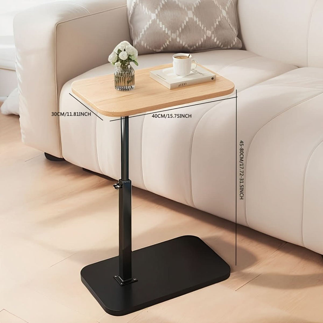 Table d'appoint Réglable Moderne Bout de Canapé Design Polyvalent 4