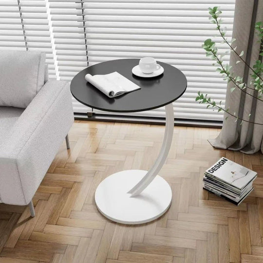 Table d'appoint Ronde Compacte pour Petits Espaces 12