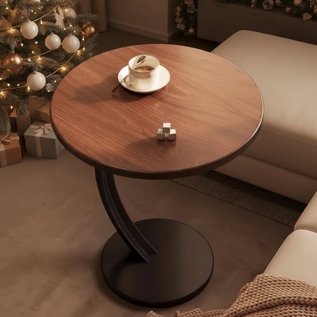 Table d'appoint Ronde Compacte pour Petits Espaces 5