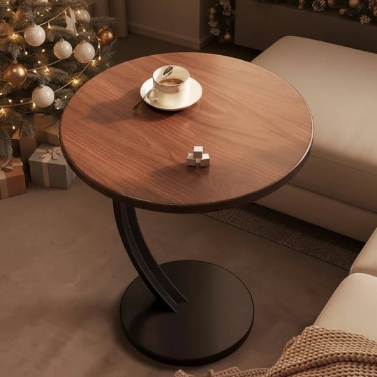 Table d'appoint Ronde Compacte pour Petits Espaces 5