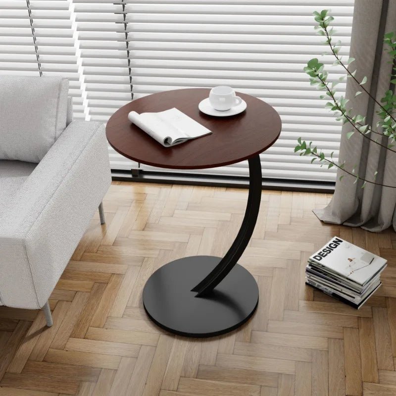 Table d'appoint Ronde Compacte pour Petits Espaces 8