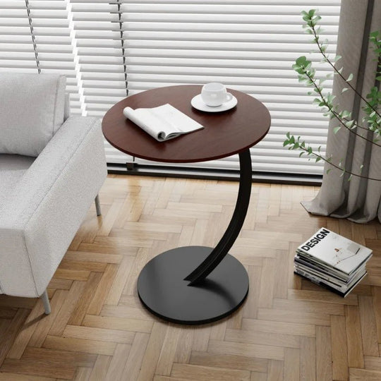 Table d'appoint Ronde Compacte pour Petits Espaces 8