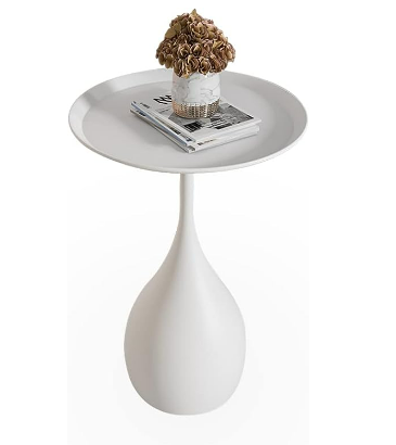 Table d'appoint Ronde en Métal au Style Médiéval Moderne 2