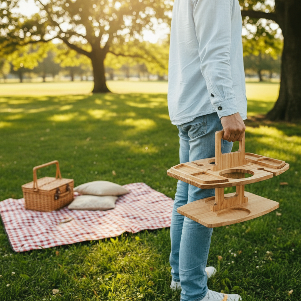 Table de Pique-Nique Compacte Pour Moments Conviviaux en Plein Air 6