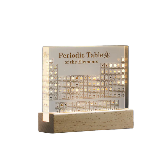 Tableau Périodique Lumineux avec Éléments Réels 0