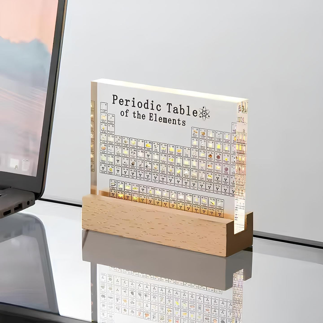 Tableau Périodique Lumineux avec Éléments Réels 8