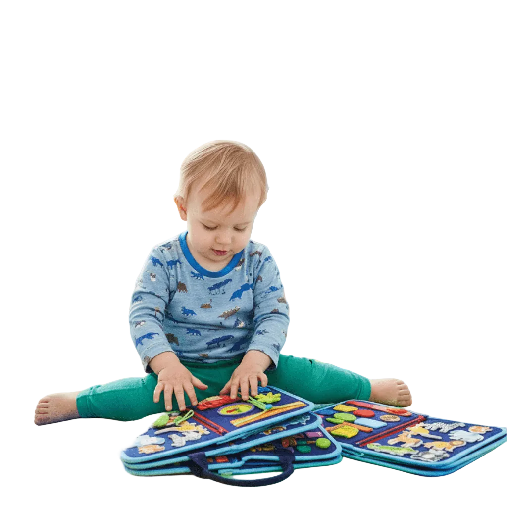 Tableau d'Activités Montessori pour Bébés - Jouet Éducatif Interactif et Jeux Éducatifs 0