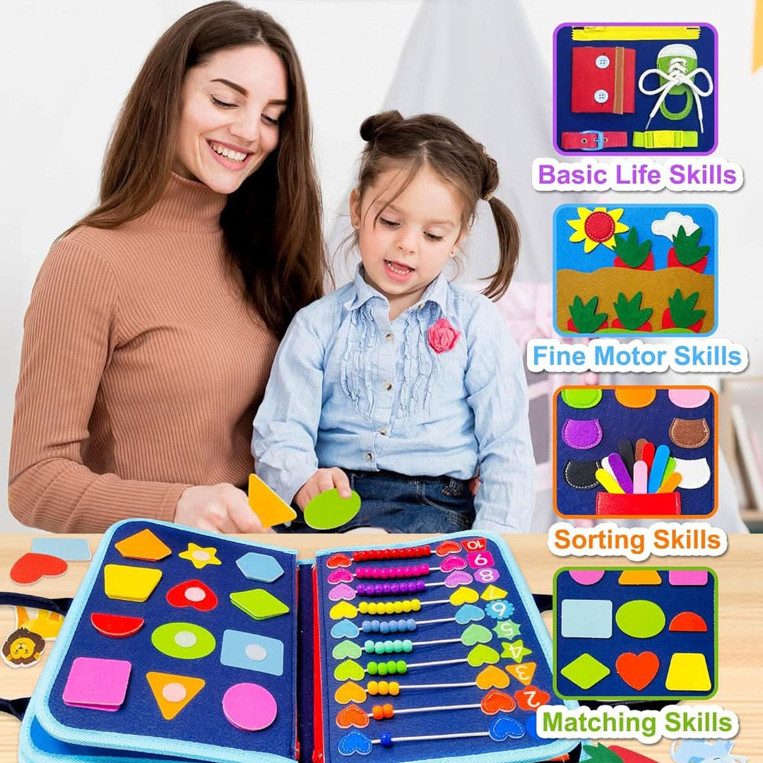 Tableau d'Activités Montessori pour Bébés - Jouet Éducatif Interactif et Jeux Éducatifs 2