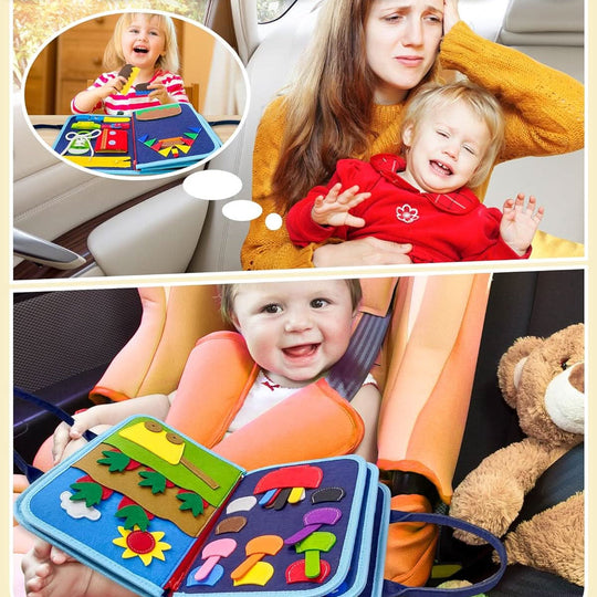 Tableau d'Activités Montessori pour Bébés - Jouet Éducatif Interactif et Jeux Éducatifs 3