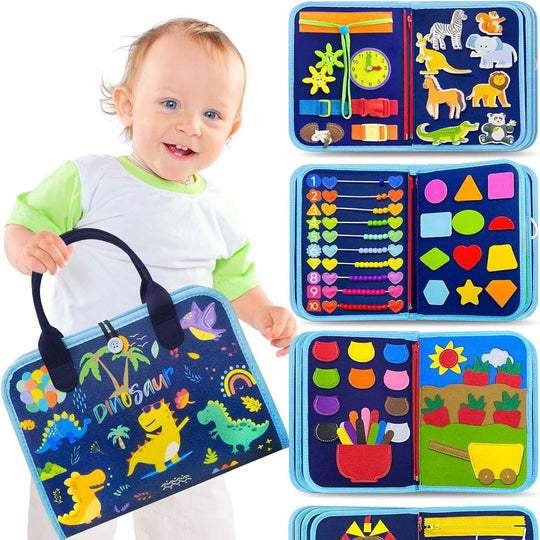 Tableau d'Activités Montessori pour Bébés - Jouet Éducatif Interactif et Jeux Éducatifs 4