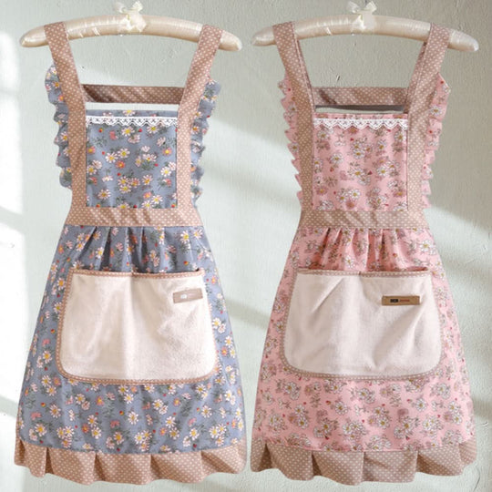 Tablier de Cuisine Floral Réglable pour Femmes 4