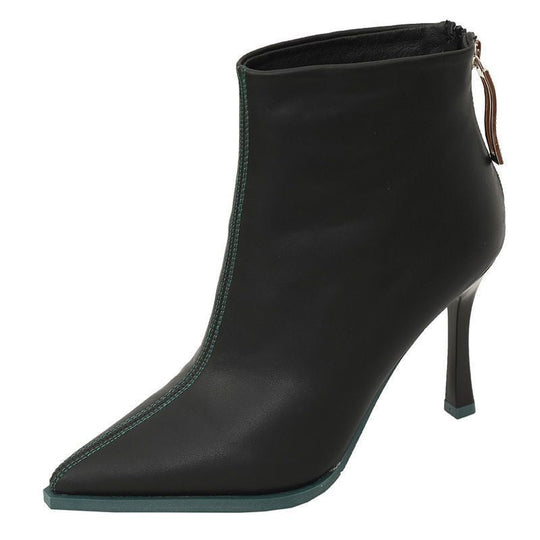 Talons Femmes Élégants avec Fermeture Éclair Arrière 4