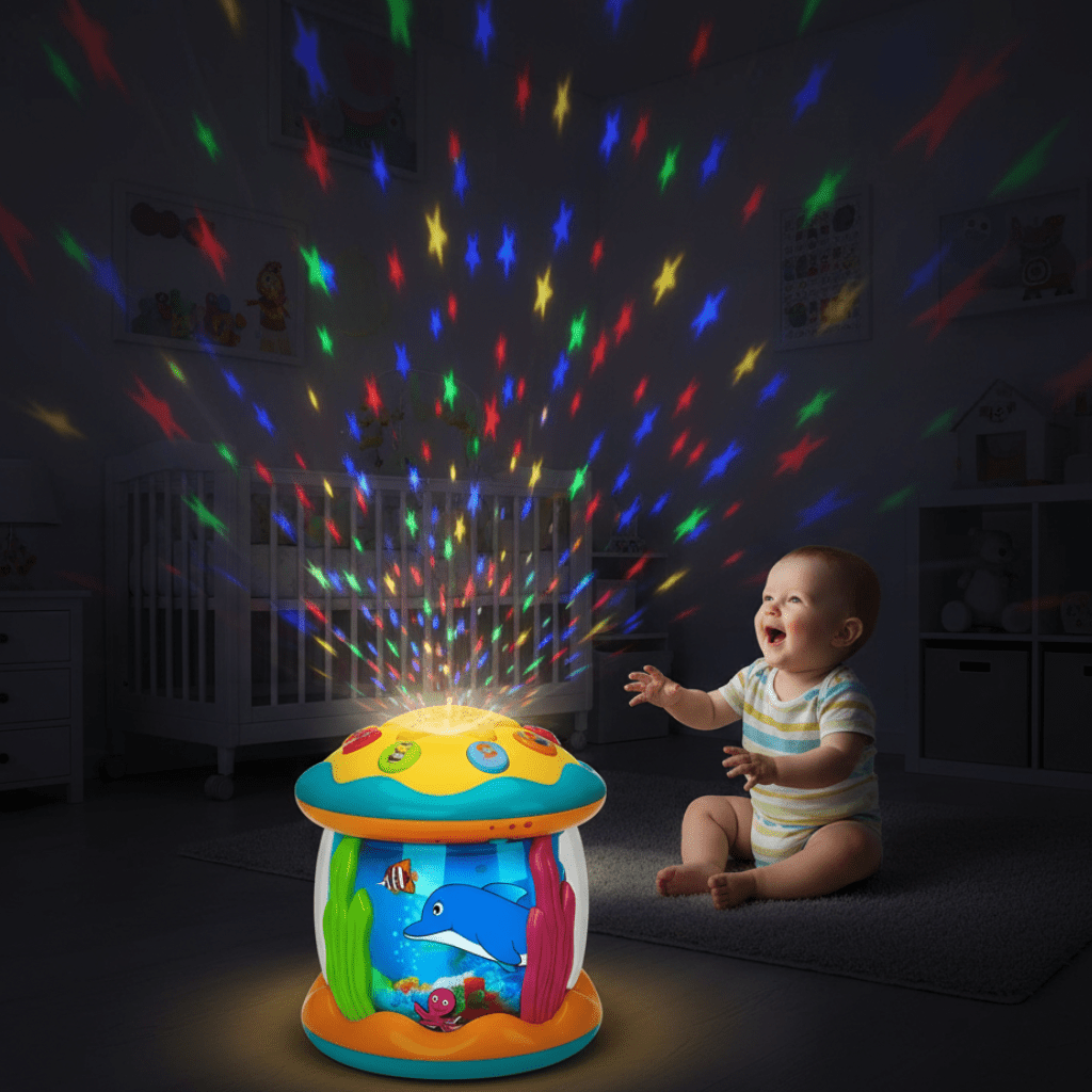 Tambour Magique pour Bébé avec Lumières et Sons Interactifs 0
