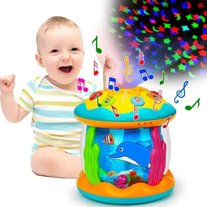 Tambour Magique pour Bébé avec Lumières et Sons Interactifs 2