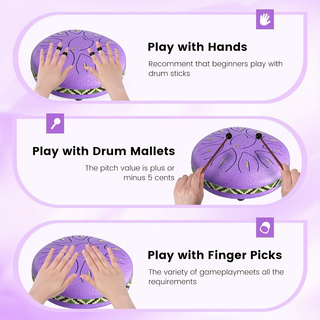 Tambour à Langue en Acier 11 Tons pour Jardin 4