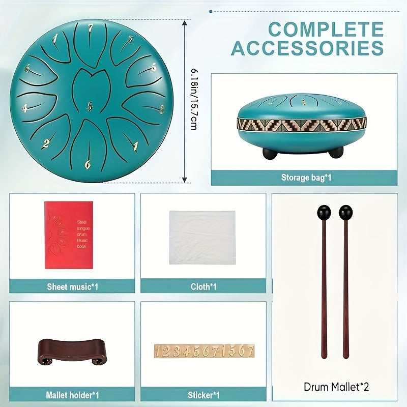 Tambour à Langue en Acier 11 Tons pour Jardin 6