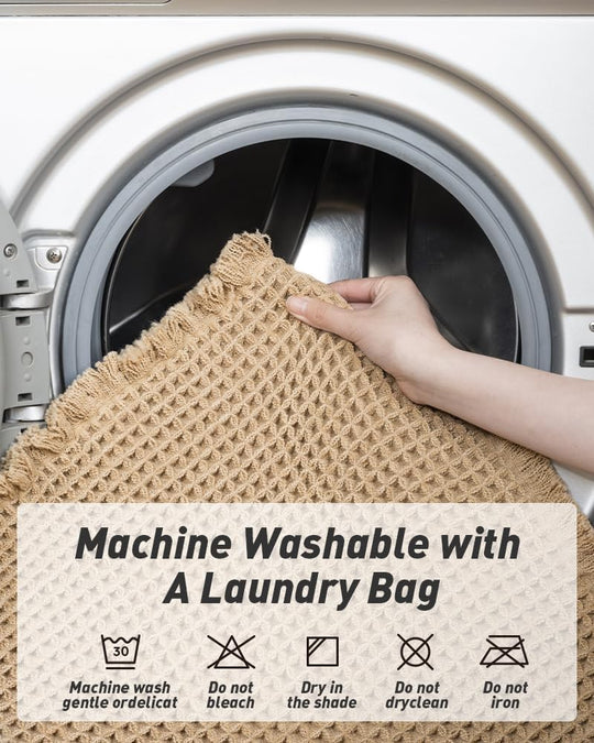 Tapis Couloir Boho Waffle Design 2