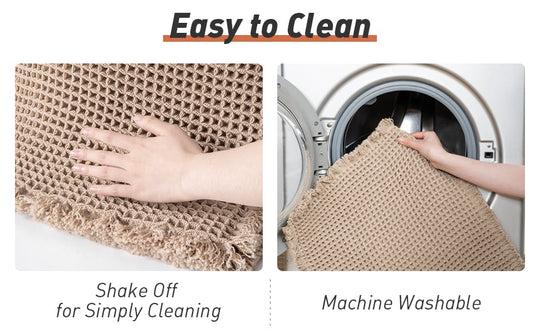 Tapis Couloir Boho Waffle Design 7