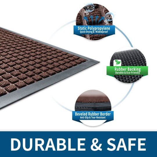 Tapis D'Entrée Antidérapant Intérieur Absorbant Pour Maison et Bureau 3