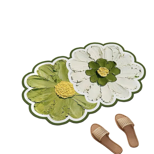 Tapis De Bain Antidérapant Floral Pour Salle De Bain 0