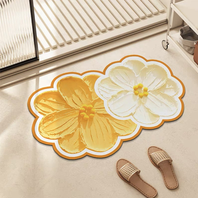 Tapis De Bain Antidérapant Floral Pour Salle De Bain 5