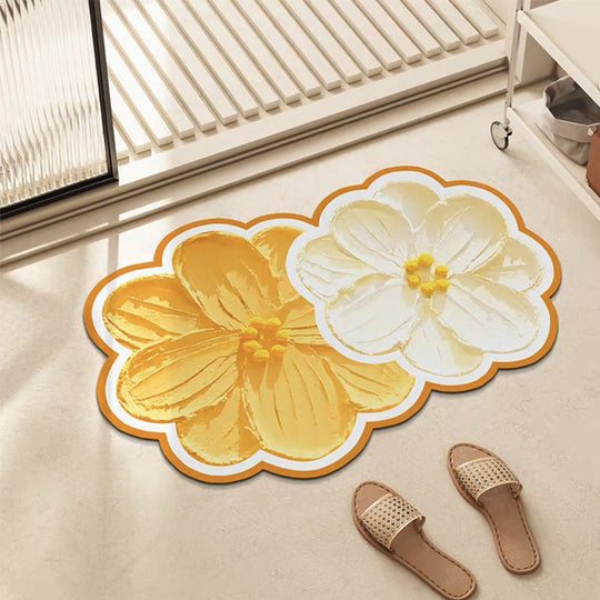 Tapis De Bain Antidérapant Floral Pour Salle De Bain 5