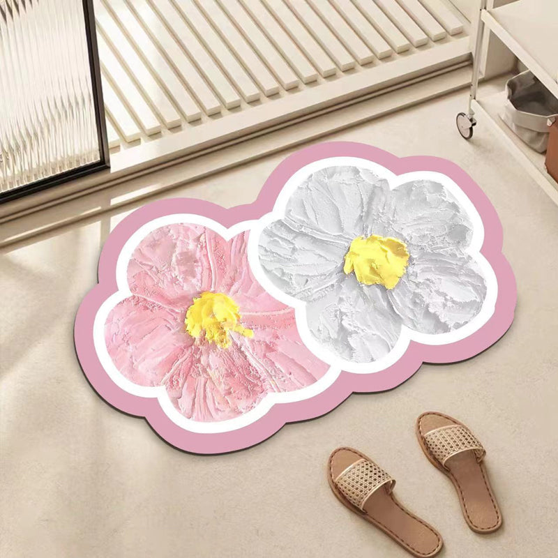 Tapis De Bain Antidérapant Floral Pour Salle De Bain 6