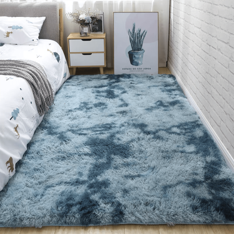 Tapis Doux Shaggy Antidérapant pour Chambre et Salon 10