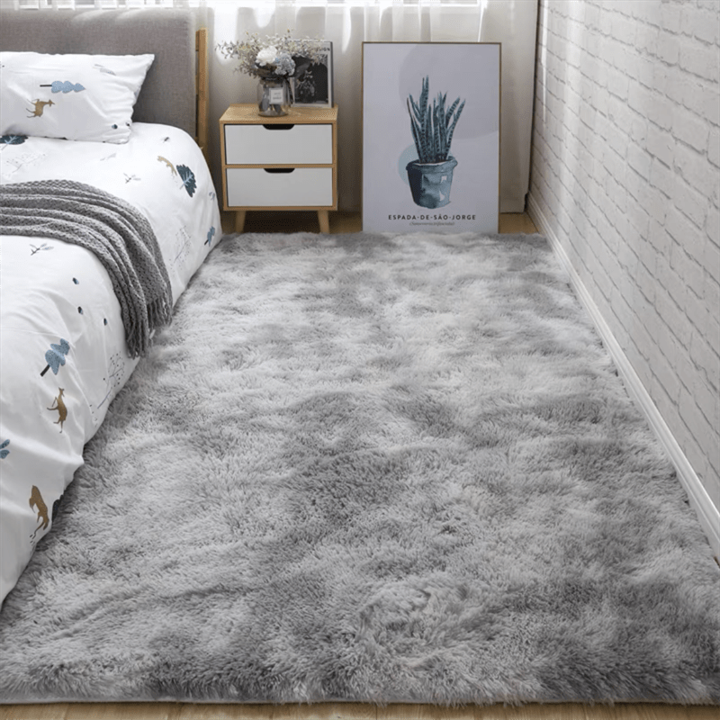 Tapis Doux Shaggy Antidérapant pour Chambre et Salon 6