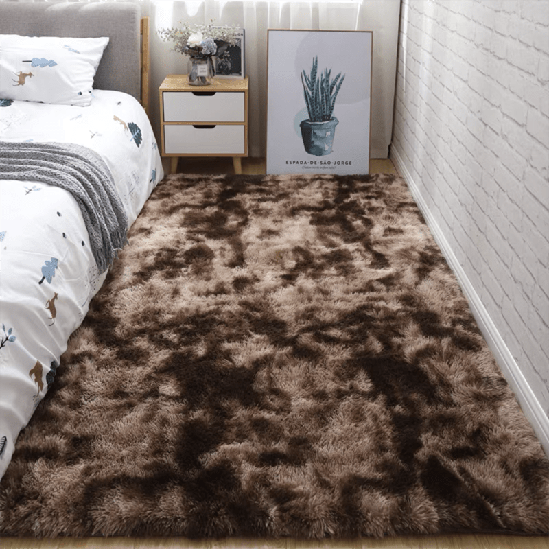Tapis Doux Shaggy Antidérapant pour Chambre et Salon 9