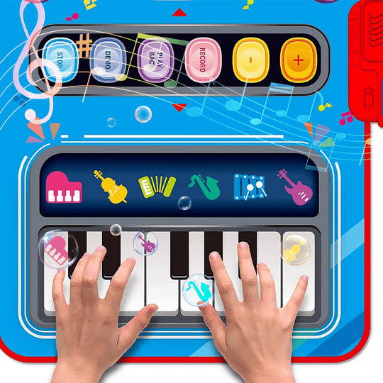 Tapis Musical Interactif Enfant avec 5 Instruments et Volume Réglable 5
