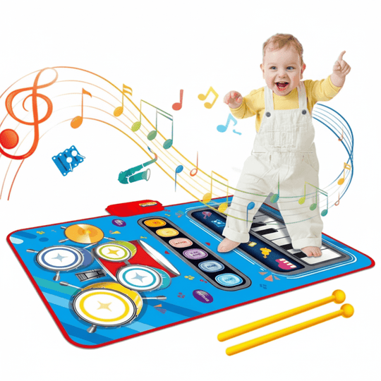 Tapis Musical Interactif Enfant avec 5 Instruments et Volume Réglable 8