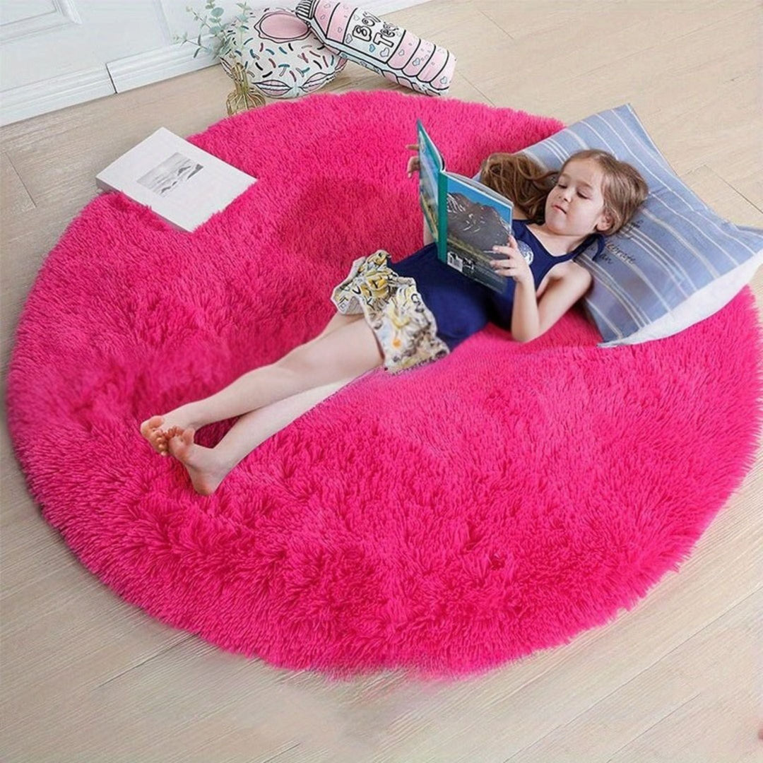 Tapis Rond Confortable pour Enfants et Salon 10