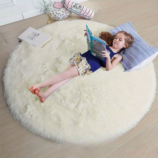 Tapis Rond Confortable pour Enfants et Salon 11