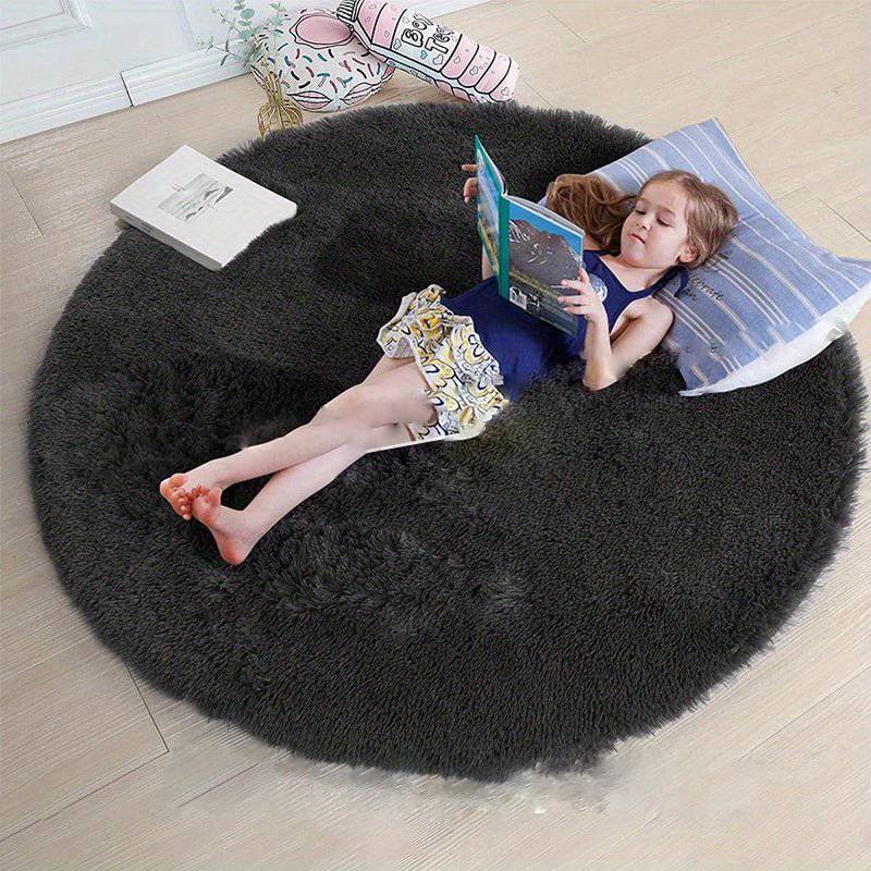 Tapis Rond Confortable pour Enfants et Salon 12